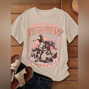western graphic tee